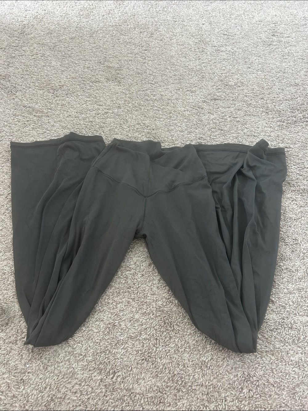 OFFLINE by Aerie Gray Flare Leggings - 'OFFLINE' Logo